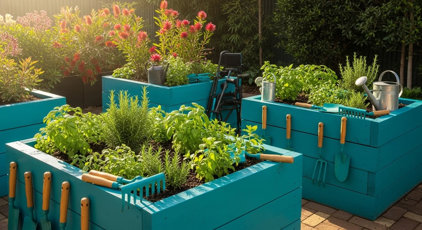 Accessible raised garden beds