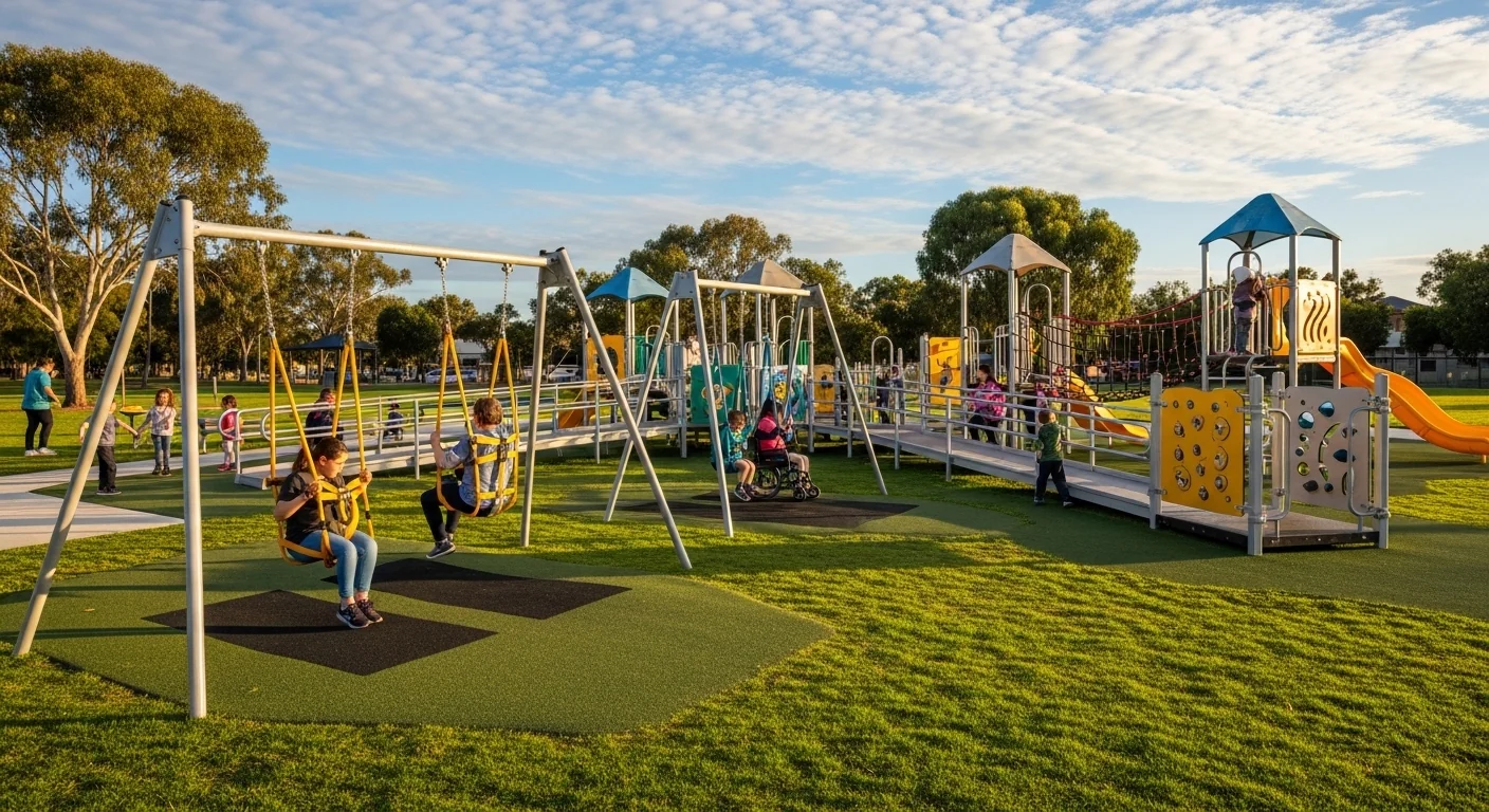 Inclusive accessible playground